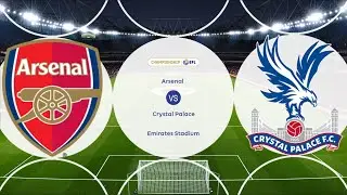 Arsenal vs Crystal Palace | Emirates Stadium | 2024-25 EFL Cup | PES 2021