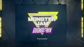 Monster Jam Showdown Title Screen (PC, PS4, PS5, X1, XSX, XSS, Switch)