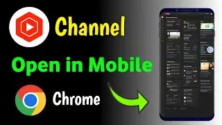 Yt Studio Open in Chrome | YouTube channel Open in Mobile Chrome Browser