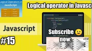 Logical operator in Javascript .| Javascript Tutorial for beginners.  Javascript#15 