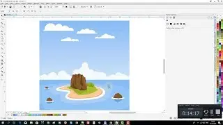 Drawing a tropical island in CorelDRAW