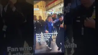 Yankees fan ESCORTED out of STADIUM