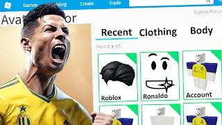 MAKING CRISTIANO RONALDO a ROBLOX ACCOUNT