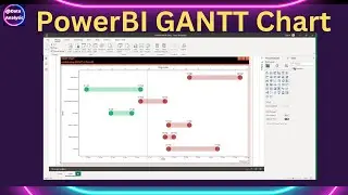 Create Gantt Chart in PowerBI | PowerBI and R beginners | powerbi gantt chart using r   