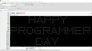 Print Happy Programmer Day using Nested Loops in C - Practical Demo