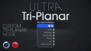 Custom Ultra Tri-Planar Node with Redshift in Cinema 4D