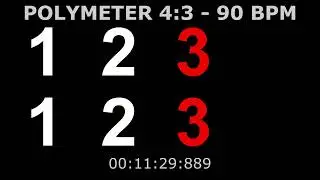 Audio/Visual Polymeter - 4:3 | 90 BPM