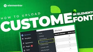 How to add custom font in Elementor free | Elementor Tutorial 2024