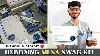 Unboxing Microsoft Learn Student Ambassador Swag Kit | MLSA 💯🔥