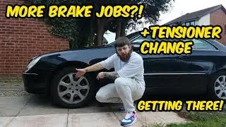 MERCEDES CLK MORE BRAKE WORK + Tensioner & aux belt change - CLK ep 4