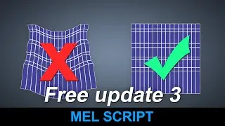 Easiest Way to Gridify UVs in Maya - Free Update 3