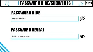 Password Hide/Show in JavaScript With Source Code.