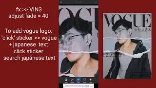 How to edit viral vogue cover challenge tiktok + torn paper effect + best Vogue instagram filters