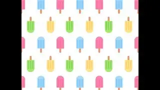 How to Create Summer Ice Cream Seamless Pattern