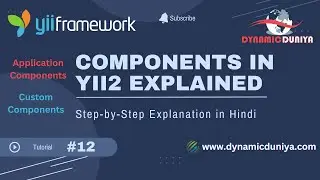 Yii2 Components Explained | Application Component & Custom Component (Hindi Tutorial) | Tutorial 12