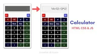 How to make a Calculator using HTML CSS and JavaScript.  |  Beginner JavaScript Project.