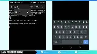 Python on Phone: 20 List Insert Method in Python 