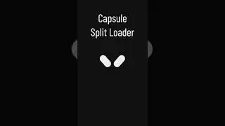Create Capsule Split Loader with Html and Css 