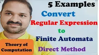 Conversion of Regular expression to Finite Automata using Direct Method || Theory of computation