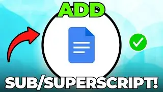 How to Add Subscript and Superscript in Google Docs