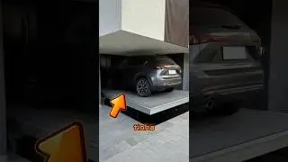 Garagem subiu e esmagou o carro no teto 😱