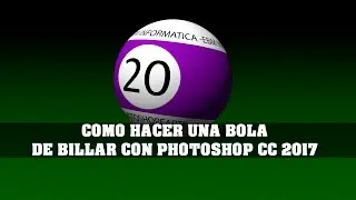 HOW TO MAKE A BILLIARD BALL IN PHOTOSHOP CC 2017