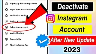Instagram account delete kaise kare permanently | Delete instagram account permanently (New Update)