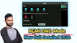 BGMI Don't Disturb Mode Enable Kaise Kare 2024 | Pubg DND Enable Kaise kare 2024