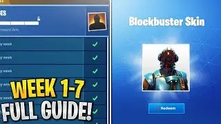 BLOCKBUSTER FULL Guide! How to Unlock Visitor Skin! (Fortnite Blockbuster Unlocked)