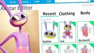 MAKING THE AMAZING DIGITIAL CIRCUS JAX a ROBLOX ACCOUNT