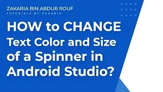 Android Studio Tutorial: How to Customize Spinner Text Color and Size in Just a Few Easy Steps