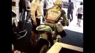 Moto Gp Team LCR Honda Valencia 2011 Accensione Honda RC212V Rider TonyElias