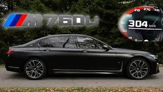 BMW M760Li TOP SPEED'S 304 km/h & V12 Exhaust sounds