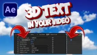 ANIMATED 3D TEXT Tutorial | After effects