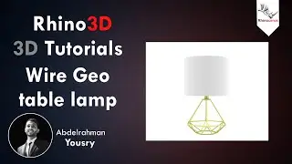 Wire Geo Table Lamp Modeling Rhino 3D Tutorial