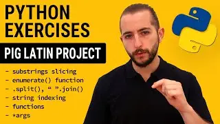 Python Exercise | Beginner Level | Pig Latin Program in Python With Challenges Application