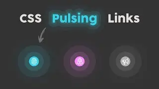 Pure CSS Pulsing Links - How to Make Pulsing buttons using HTML and CSS