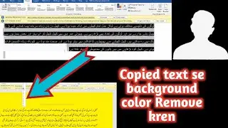 How to remove background text color from copy pasted text|MS Word|Copied text color remove kren