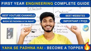 BTECH First Year Complete Guide 🔥 | All Branches | CSVTU