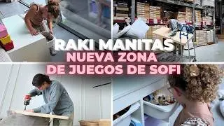 REFORMAS EN CASA 🏠 EN MENOS DE 5 HORAS! MONTANDO NUEVA ZONA DE JUEGO DE SOFÍA 👧🏼! @BonbonReich