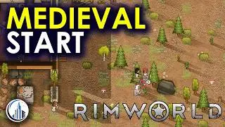 Building A New RimWorld Colony With Medieval Overhaul Mod | Green River