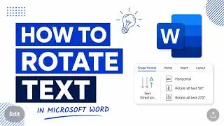 How to rotate text in Word