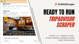 Ready To Run Tripadvisor Scraper