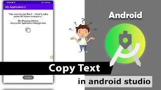 Copy Text to Clipboard | How to copy text in android studio | Copy and Paste Text in Android  | #37