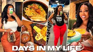 VLOG | House Hunting Stress • Cooking With My Husband • New Fall Hair 👩🏾‍🦰 | Gina Jyneen