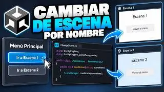 Cómo CAMBIAR DE ESCENA por nombre al pulsar un BOTÓN en Unity - Incluye descarga