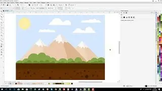 CorelDraw Tutorial: Draw a Mountain Landscape