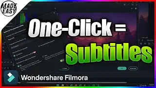 How-To Create Subtitles with ONE-Click | Filmora 13