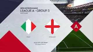 Italy vs England | San Siro | 2022-23 UEFA Nations League | PES 2021