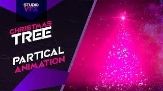 Christmas tree particle animation effect 